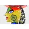Szkło Murano GLASS - Dama w Kapeluszu - Twarz Figura Rzeźba ze Szkła