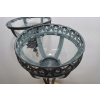 Stojąca Lampa Lampion Art Deco - Świecznik Kula - Gięte Szkło Dom Dekoracja