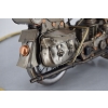 Metalowy Srebrny Motor - Motocykl Model Kolekcjonerski - Vintage Dekoracja