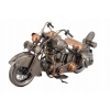 Metalowy Srebrny Motor - Motocykl Model Kolekcjonerski - Vintage Dekoracja