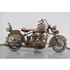 Metalowy Srebrny Motor - Motocykl Model Kolekcjonerski - Vintage Dekoracja