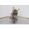 Metalowy Srebrny Motor - Motocykl Model Kolekcjonerski - Vintage Dekoracja