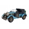 Metalowy Model Samochód - Niebieskie Auto - Kolekcja Vintage Zabytkowy