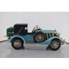 Metalowy Model Samochód - Niebieskie Auto - Kolekcja Vintage Zabytkowy