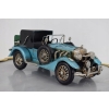 Metalowy Model Samochód - Niebieskie Auto - Kolekcja Vintage Zabytkowy