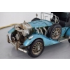 Metalowy Model Samochód - Niebieskie Auto - Kolekcja Vintage Zabytkowy