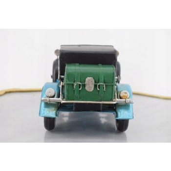 Metalowy Model Samochód - Niebieskie Auto - Kolekcja Vintage Zabytkowy