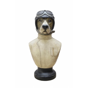 Pies Pilot - Popiersie Psa Pilota - Rzeźba Figura - Dekoracja Prezent
