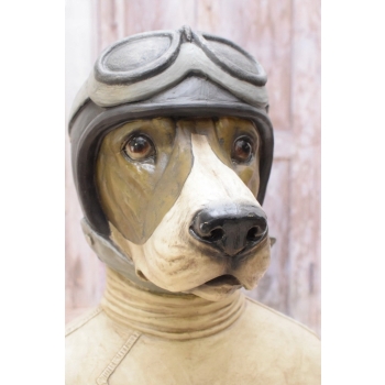 Pies Pilot - Popiersie Psa Pilota - Rzeźba Figura - Dekoracja Prezent