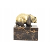 Złota Panda - Figura Rzeźba z Brązu - Miś Niedźwiedź - Prezent - Milo