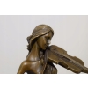 Kobieta ze Skrzypcami - Skrzypaczka - Figura z Brązu - Prezent Dla Muzyka