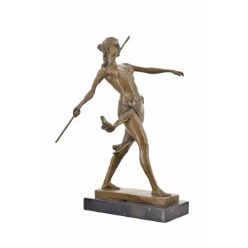 Diana z Włócznią - Bogini Łowów - Mitologia - Figura Rzeźba z Brązu Ozdoba