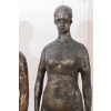 2 x Modernistyczna Figura Rzeźba z Brązu Kobieta i Mężczyzna Akt Abstrakcja