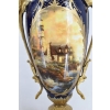 Francuski Zestaw Porcelanowy - Waza Amfora Wazon - Okute Brąz Złocony
