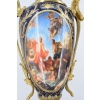 Francuski Zestaw Porcelanowy - Waza Amfora Wazon - Okute Brąz Złocony