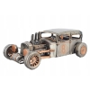 Metalowy Srebrny Model Samochód - Auto Wyścigowe - Prezent Retro