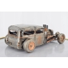 Metalowy Srebrny Model Samochód - Auto Wyścigowe - Prezent Retro