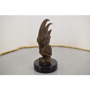 Maskotka Kakadu - Figura Papugi - Papuga Ptak - Rzeźba z Brązu - Mascot