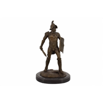 Spartakus - Spartański Wojownik - Gladiator - Figura Rzeźba z Brązu Prezent