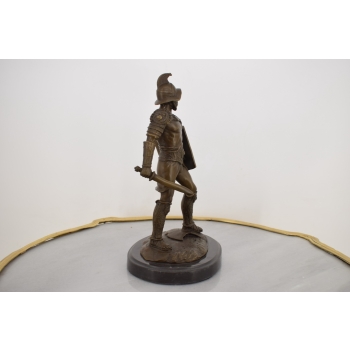 Spartakus - Spartański Wojownik - Gladiator - Figura Rzeźba z Brązu Prezent