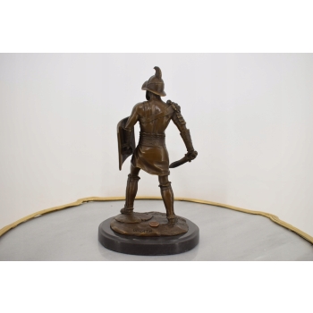 Spartakus - Spartański Wojownik - Gladiator - Figura Rzeźba z Brązu Prezent