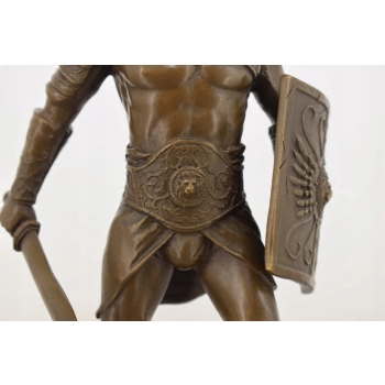 Spartakus - Spartański Wojownik - Gladiator - Figura Rzeźba z Brązu Prezent