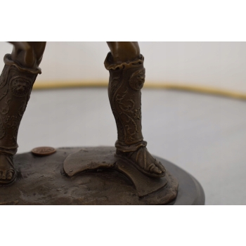 Spartakus - Spartański Wojownik - Gladiator - Figura Rzeźba z Brązu Prezent