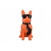 Figura Kolorowego Psa - Buldog - Pomarańczowy Pies Graffiti Dekoracja Dom