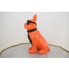 Figura Kolorowego Psa - Buldog - Pomarańczowy Pies Graffiti Dekoracja Dom