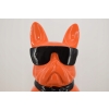Figura Kolorowego Psa - Buldog - Pomarańczowy Pies Graffiti Dekoracja Dom
