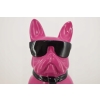 Figura Kolorowego Psa - Buldog - Różowy Pies - Graffiti - Dekoracja Dom