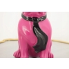 Figura Kolorowego Psa - Buldog - Różowy Pies - Graffiti - Dekoracja Dom