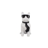 Figura Ogrodowa - Biały Pies - Buldog - Kolorowy Pies - Dom Ozdoba 40 cm