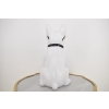 Figura Ogrodowa - Biały Pies - Buldog - Kolorowy Pies - Dom Ozdoba 40 cm
