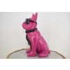 Figura Ogrodowa - Różowy Pies - Buldog - Kolorowy Pies - Dom Ozdoba Rzeźba