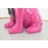 Figura Ogrodowa - Różowy Pies - Buldog - Kolorowy Pies - Dom Ozdoba Rzeźba