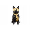 Figura Ogrodowa - Czarny Pies - Buldog - Kolorowy Pies - Dom Ozdoba Rzeźba