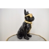 Figura Ogrodowa - Czarny Pies - Buldog - Kolorowy Pies - Dom Ozdoba Rzeźba
