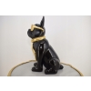 Figura Ogrodowa - Czarny Pies - Buldog - Kolorowy Pies - Dom Ozdoba Rzeźba