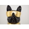Figura Ogrodowa - Czarny Pies - Buldog - Kolorowy Pies - Dom Ozdoba Rzeźba