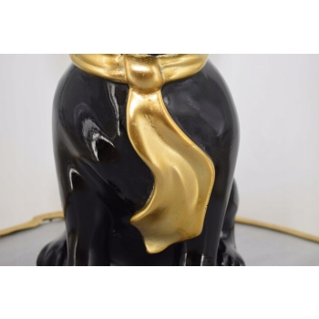 Figura Ogrodowa - Czarny Pies - Buldog - Kolorowy Pies - Dom Ozdoba Rzeźba