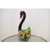 Szkło Murano Glass - Kolorowy Łabędź - Ptak - Figura Prezent