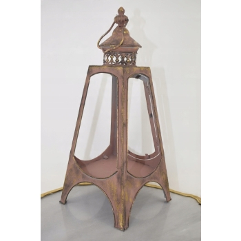 Lampa Latarnia Art Deco - Vintage - Na Świece - Bez Szyb