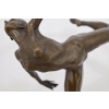 Nowoczesna Tancerka z Hula Hop - Kobieta z Brązu - Figura Rzeźba - Ozdoba