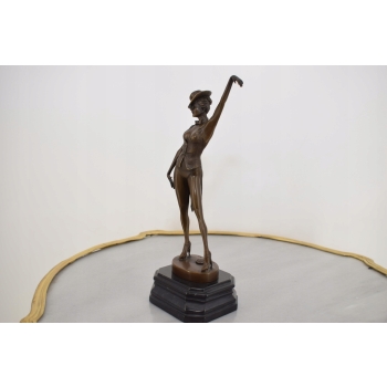 Tancerka Jazzowa - Kobieta z Brązu - Figura Rzeźba - Dekoracja Ozdoba