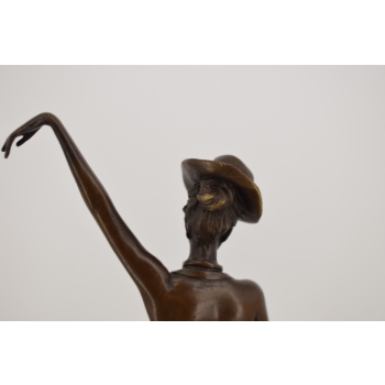 Tancerka Jazzowa - Kobieta z Brązu - Figura Rzeźba - Dekoracja Ozdoba
