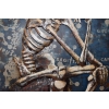Metalowy Obraz 3D - Szkielet Rodin - Myśliciel - Memento Mori - Ozdoba