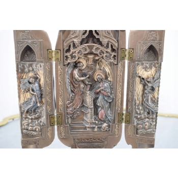 Poliptyk - Matka Boska Łaskawa - Tryptyk Maryja Zwiastowanie Biblia Ozdoba