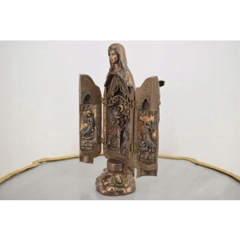 Poliptyk - Matka Boska Łaskawa - Tryptyk Maryja Zwiastowanie Biblia Ozdoba