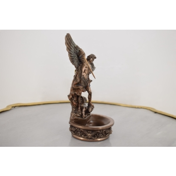 Kropielnica Święty Michał Archanioł - Anioł z Demonem - Biblia - Figura